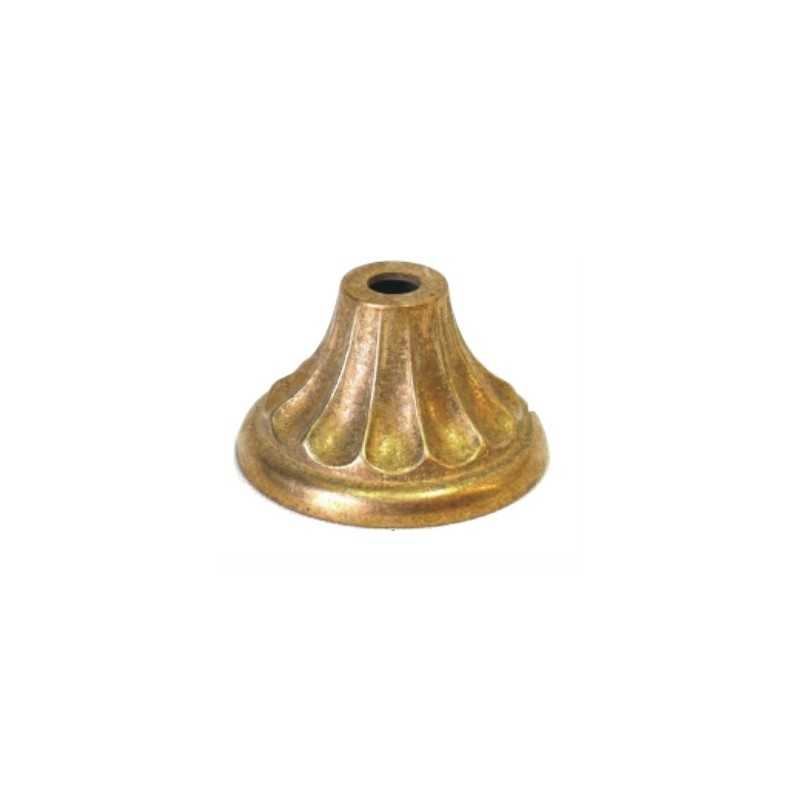 Sockelabdeckung bronzefarben 60mm Durchmesser fuer Lampen