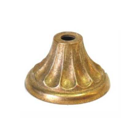 Sockelabdeckung bronzefarben 60mm Durchmesser fuer Lampen