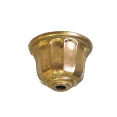 Sockelabdeckung bronzefarben 65mm Durchmesser fuer Lampen
