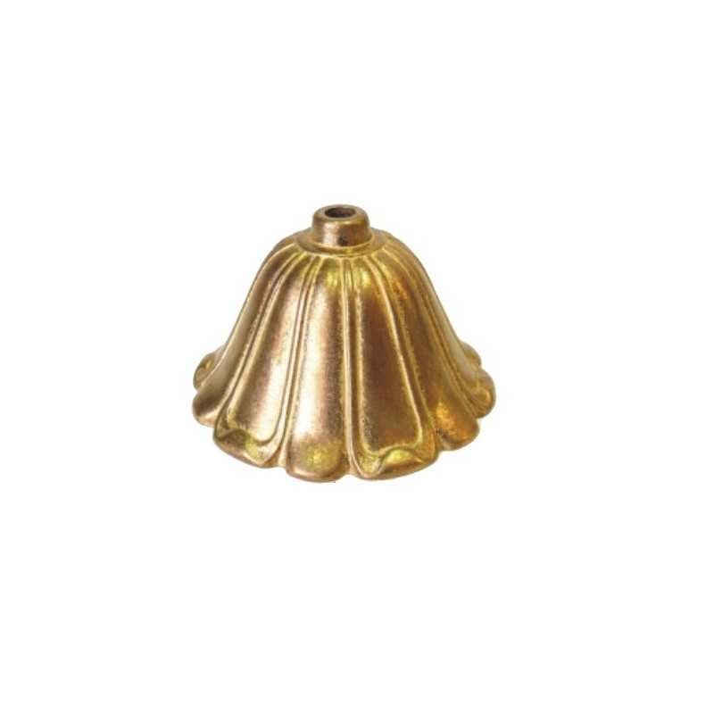 Dekoratives Bronzezubehoer mit Relief 105mm fuer Lampen