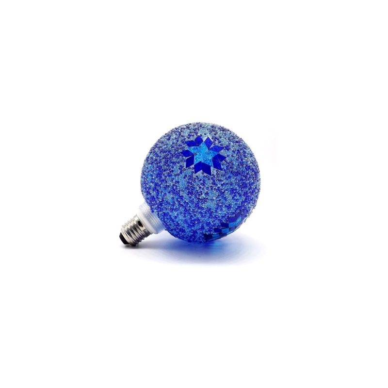 Bombilla LED E27 decorativa 3W G125 azul