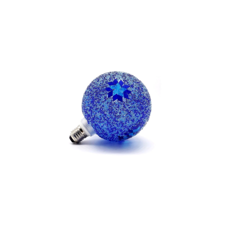 Bombilla LED E27 decorativa 3W G125 azul