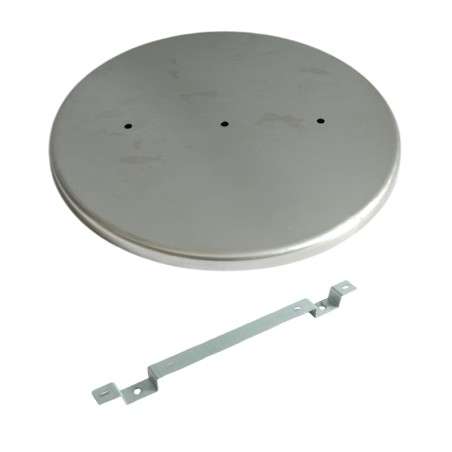 Soporte de hierro de 450mm diámetro x 20mm y una salida