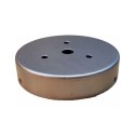 Portaglobos de hierro bruto 97mm x 18mm con tornillos