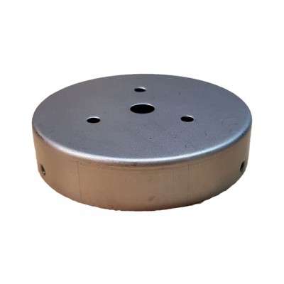 Portaglobos de hierro bruto 97mm x 18mm con tornillos
