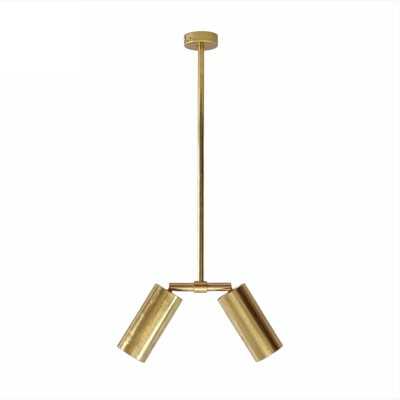 Tubo de latón 135mm alto x 60mm diámetro + tapa