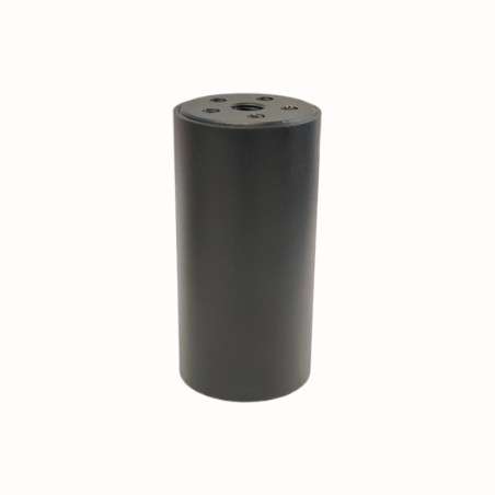 Tubo de latón color negro 80mm alto x 40mm diámetro y tapa de latón