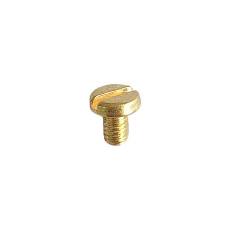 Schraube fuer Leuchten M4 x 6mm goldfarben mit Schlitzkopf