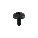 Nylonschraube fuer Leuchten M4 x 10mm mit Sternkopf, schwarz