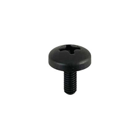 Nylonschraube fuer Leuchten M4 x 10mm mit Sternkopf, schwarz