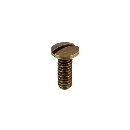 Schraube fuer Leuchten M4 x 12 mm O7 mm Schlitzkopf altgold