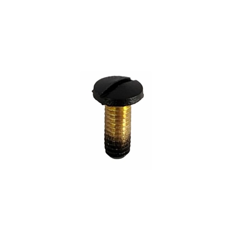 Schraube fuer Leuchten M4 x 12 mm O7 mm Schlitzkopf schwarz