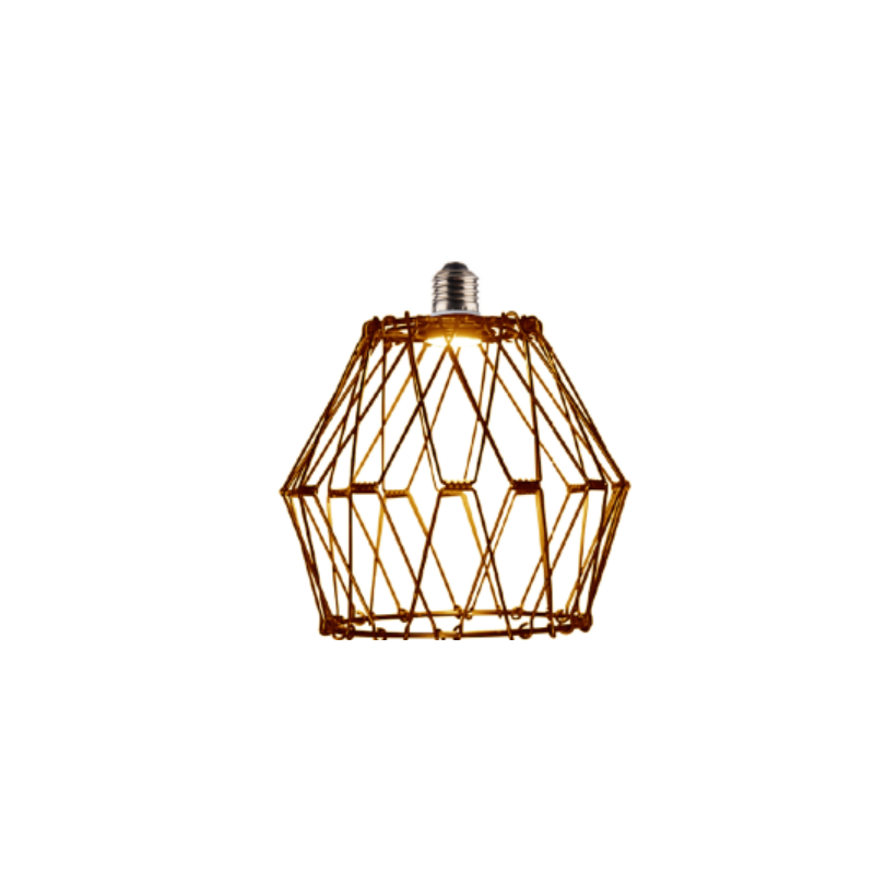 Bombilla LED decorativa transformable oro 4W rosca E27