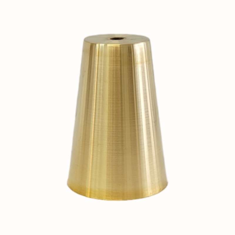 Cono de latón de 110 mm de alto x 80 mm de diámetro con orificio M10