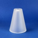 Weisse Glas-Tulpe 110mm hoch x 84mm Durchmesser kaufen