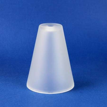 Weisse Glas-Tulpe 110mm hoch x 84mm Durchmesser kaufen