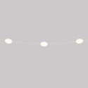 Guirnalda lineal de exterior con tres luces longitud total 6,5 metros