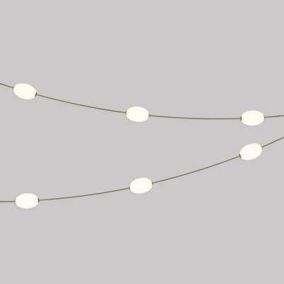 Lineare Aussen-Lichterkette mit sechs Leuchten Gesamtlange 9 Meter kaufen