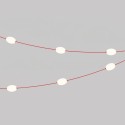 Lineare Aussen-Lichterkette mit sechs Leuchten Gesamtlange 9 Meter kaufen