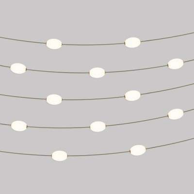 Lineare Aussen-Lichterkette mit zwolf Lichtern Gesamtlange 14 Meter kaufen