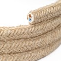 Cable decorativo textil plano a metros homologado color lino