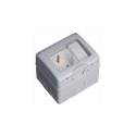Wasserdichte Schuko-Steckdose IP55 mit Schalter