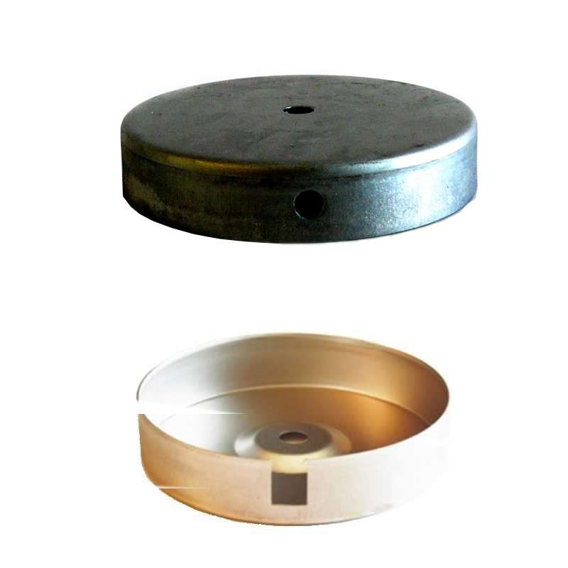 Base de metal de 120 mm de diámetro x 24 mm altura