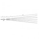 Wasserfall 960 LEDs blau Aussenbereich 700cm