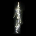Cascada 480 LEDs fijos exterior blanco frío y 400cm de largo