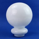 Kugelfoermige Opalglastulpe glaenzend O140 mm O55 | Lampenbedarf