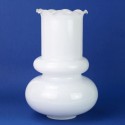 Glaenzende Opalglas-Tulpe 190 mm ?53 gewellt | Lampenbedarf