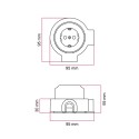 Schuko-Porzellansteckerset fuer Rohr 20 mm | Lampenbedarf