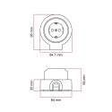Schuko-Porzellansteckerset fuer Rohr 20 mm | Lampenbedarf