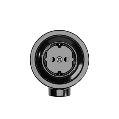 Schuko-Porzellansteckerset fuer Rohr 20 mm | Lampenbedarf
