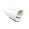 Enchufe tipo schuko y estructura color blanco pata gruesa