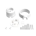 Kit franzoesische Steckdose Porzellan fuer Rohr 20 mm | Lampenbedarf