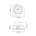 Kit franzoesische Steckdose Porzellan fuer Rohr 20 mm | Lampenbedarf