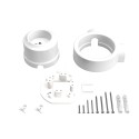 Kit franzoesische Steckdose Porzellan fuer Rohr 20 mm | Lampenbedarf