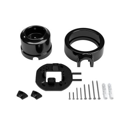 Kit franzoesische Steckdose Porzellan fuer Rohr 20 mm | Lampenbedarf