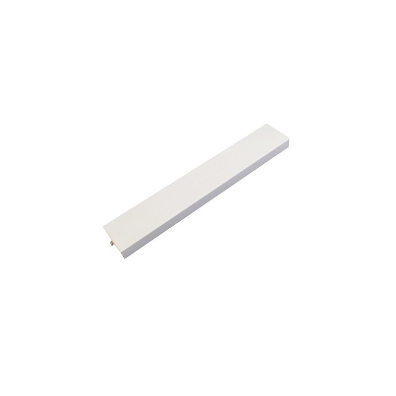 Soporte de metal color blanco 400mm largo x 50mm ancho