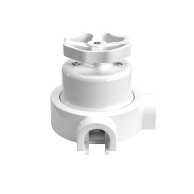 Porzellanschalter Radknauf Textilrohr 20mm | Lampenbedarf