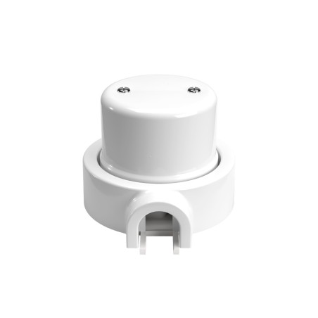 Blinddose Porzellan fuer Rohr 20 mm | Lampenbedarf