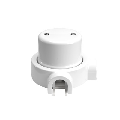 Blinddose Porzellan fuer Rohr 20 mm | Lampenbedarf
