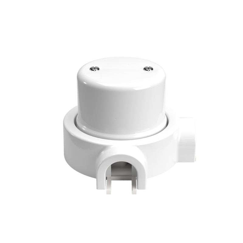 Blinddose Porzellan fuer Rohr 20 mm | Lampenbedarf