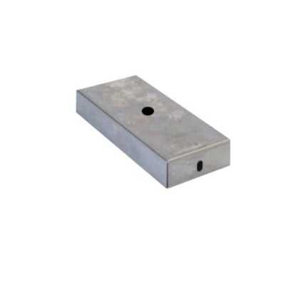 Soporte de metal hierro bruto 80mm largo x 50mm ancho