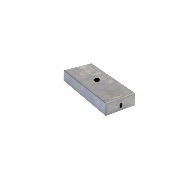 Soporte de metal hierro bruto 80mm largo x 50mm ancho