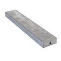 Soporte de metal hierro bruto 400mm largo x 50mm ancho