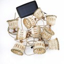 Lichterkette 10 LED IP44 Solarladung und Batterie | Lampenbedarf