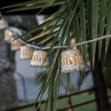 Lichterkette 10 LED IP44 Solarladung und Batterie | Lampenbedarf