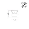 Kit de 4 fijaciones transparentes invisibles para cable eléctrico
